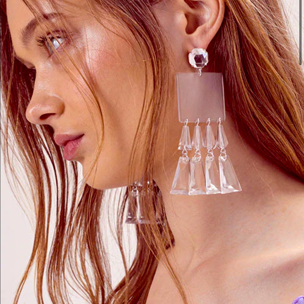 For Love And Lemons Jordyn Crystal Earrings!